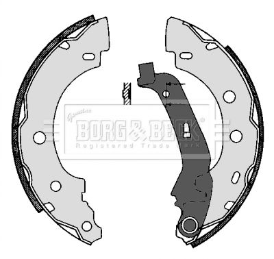 BORG & BECK Piduriklotside komplekt BBS6287